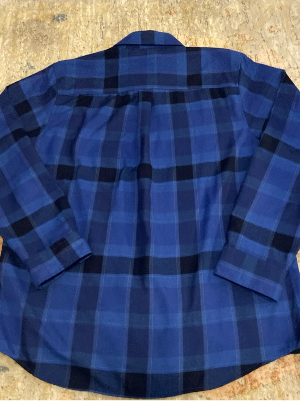 Dixxon Dawson Men's Plaid Flannel Button-Up Shirt Blue Black Long Sleeve L - Picture 11 of 13